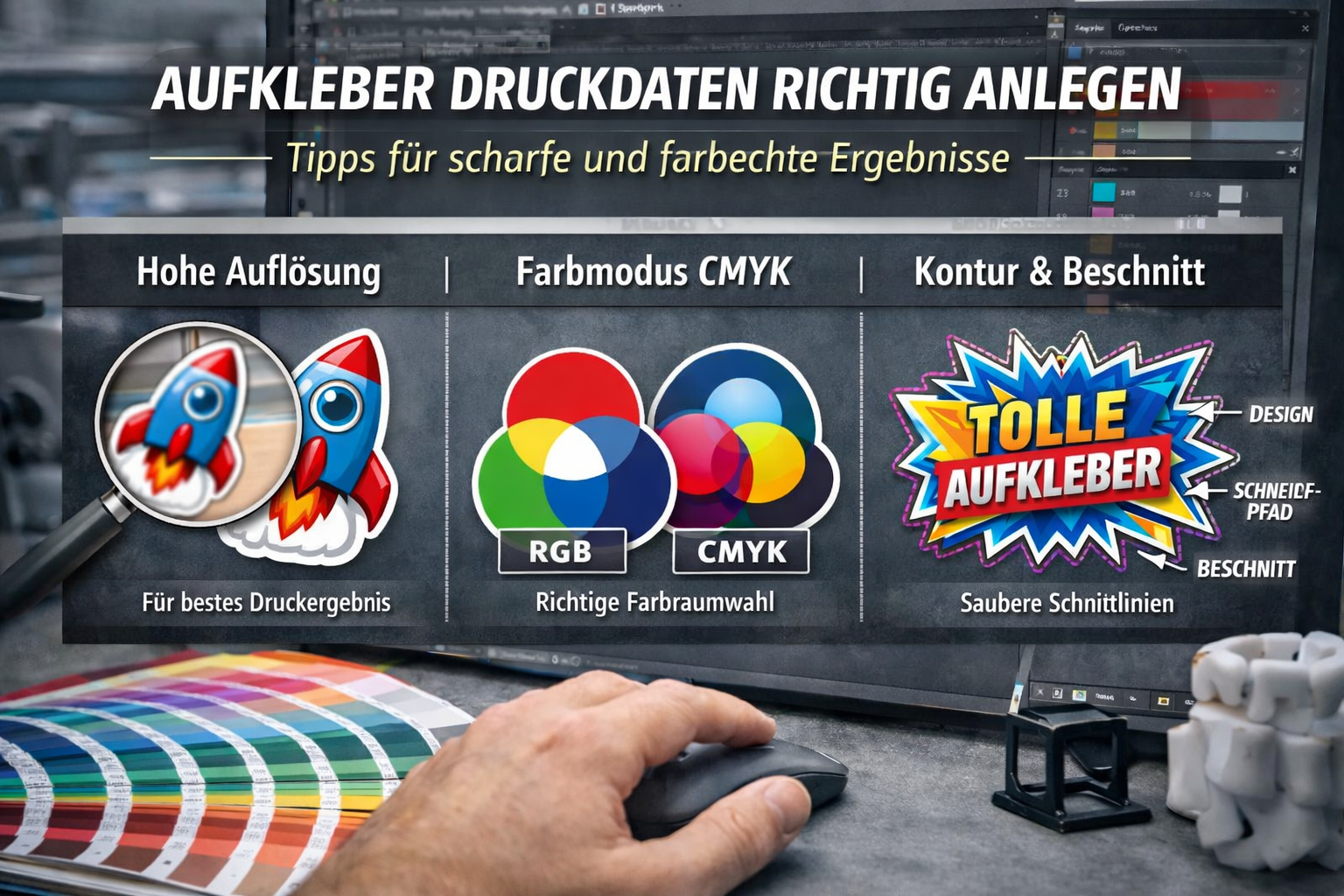 Der ultimative Guide: So erstellen Sie die perfekte Druckvorlage für Ihre Aufkleber