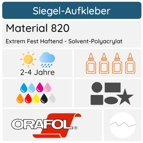 Safety Vinyl - Spezial PVC Folie (5 Jahre) Sicherheitsfolie / Dokumentenfolie - aufkleberdrucker.de