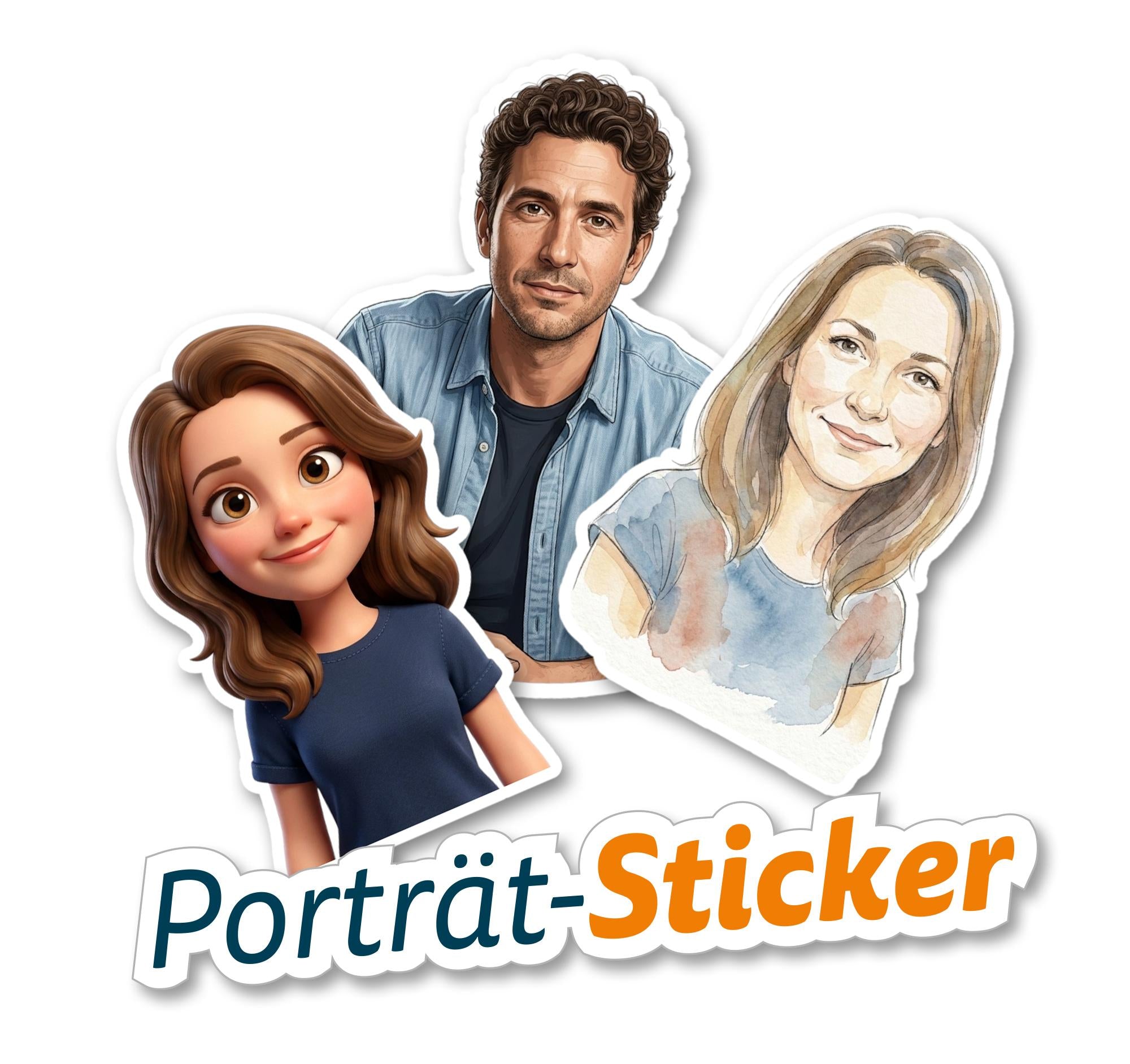 Porträt-Sticker Generator – personalisierte Aufkleber aus deinem Foto