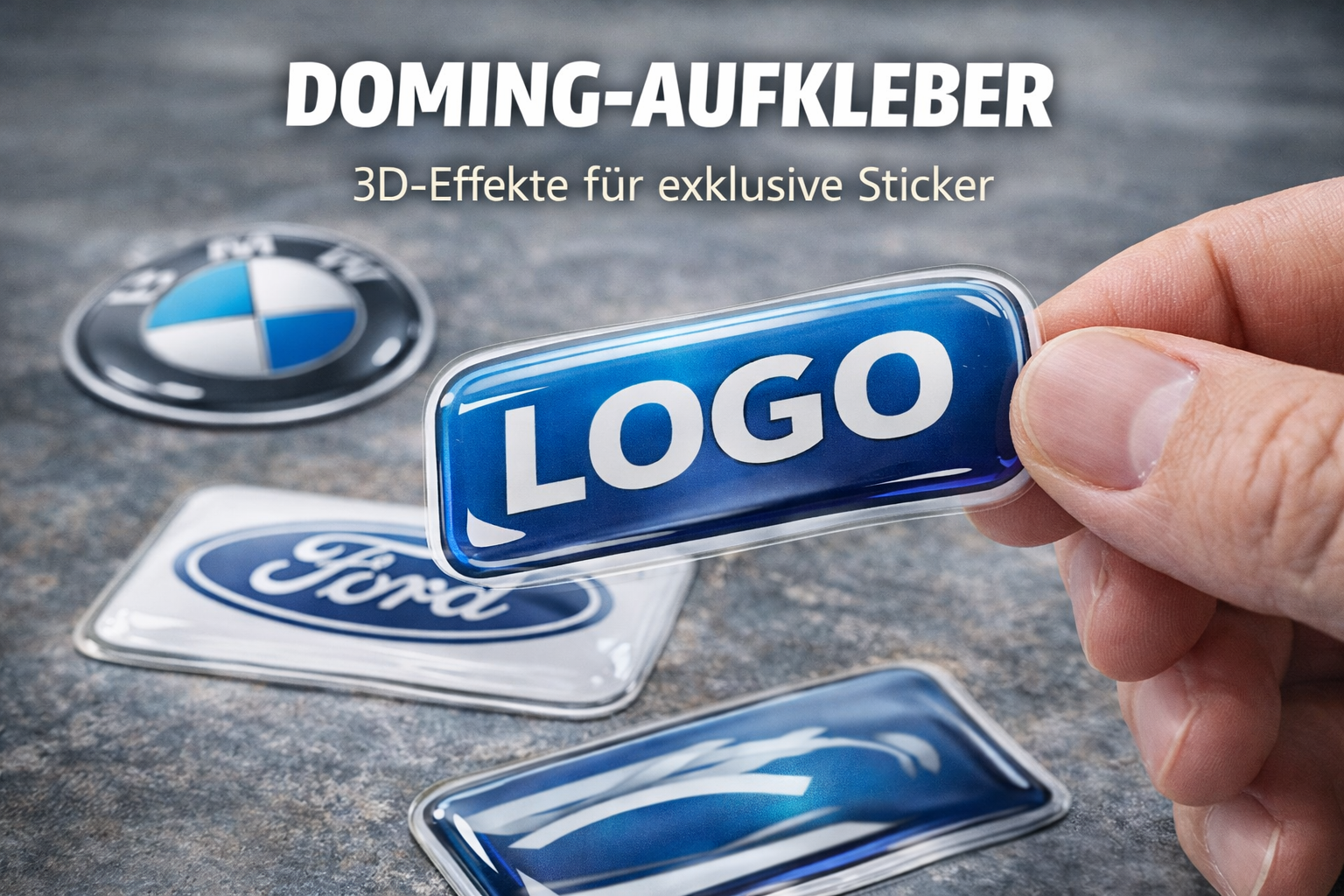 Doming-Aufkleber: 3D-Effekt für Logos und Embleme