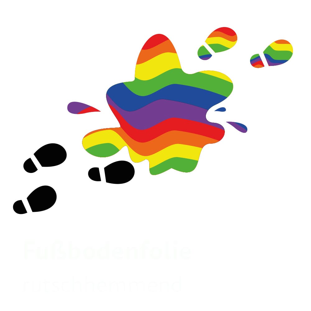 Fußbodenaufkleber von Orafol, bunte Floor Graphics Vinyl für sicheren, dekorativen Bodenaufkleber mit auffälligem Design.