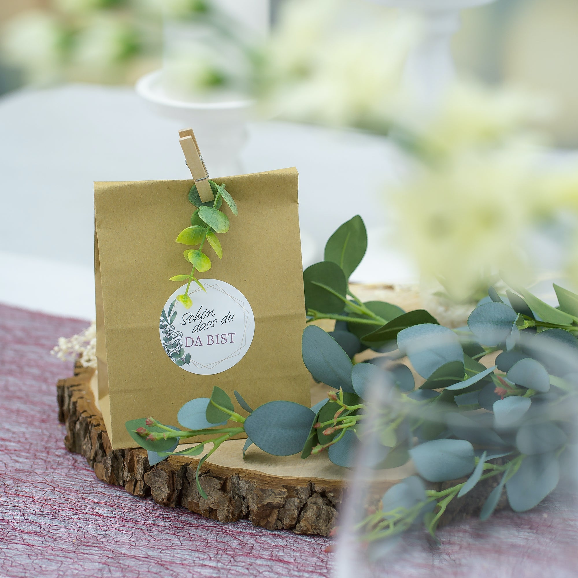 Hochzeit-Aufkleber mit Eukalyptus-Motiv, 80 Stück in verschiedenen Größen und Texten, dekoratives Set für besondere Anlässe