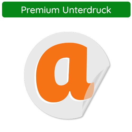 Transparente Aufkleber - CMYK + weiß unterdruckt transparent 5-7 Jahre Haltbarkeit - aufkleberdrucker.de