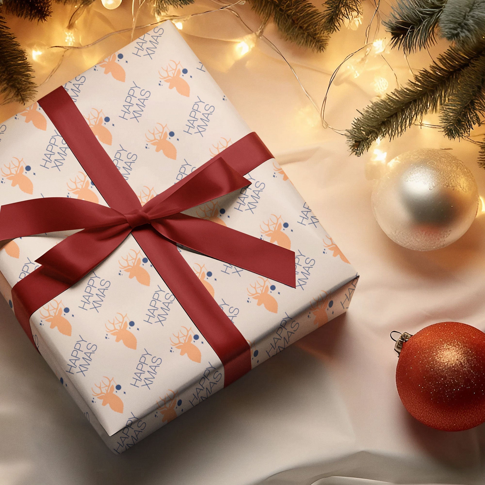 Individuell bedrucktes Geschenkpapier mit kreativem Design, hochwertiges Papier, perfekt für personalisierte Geschenke.