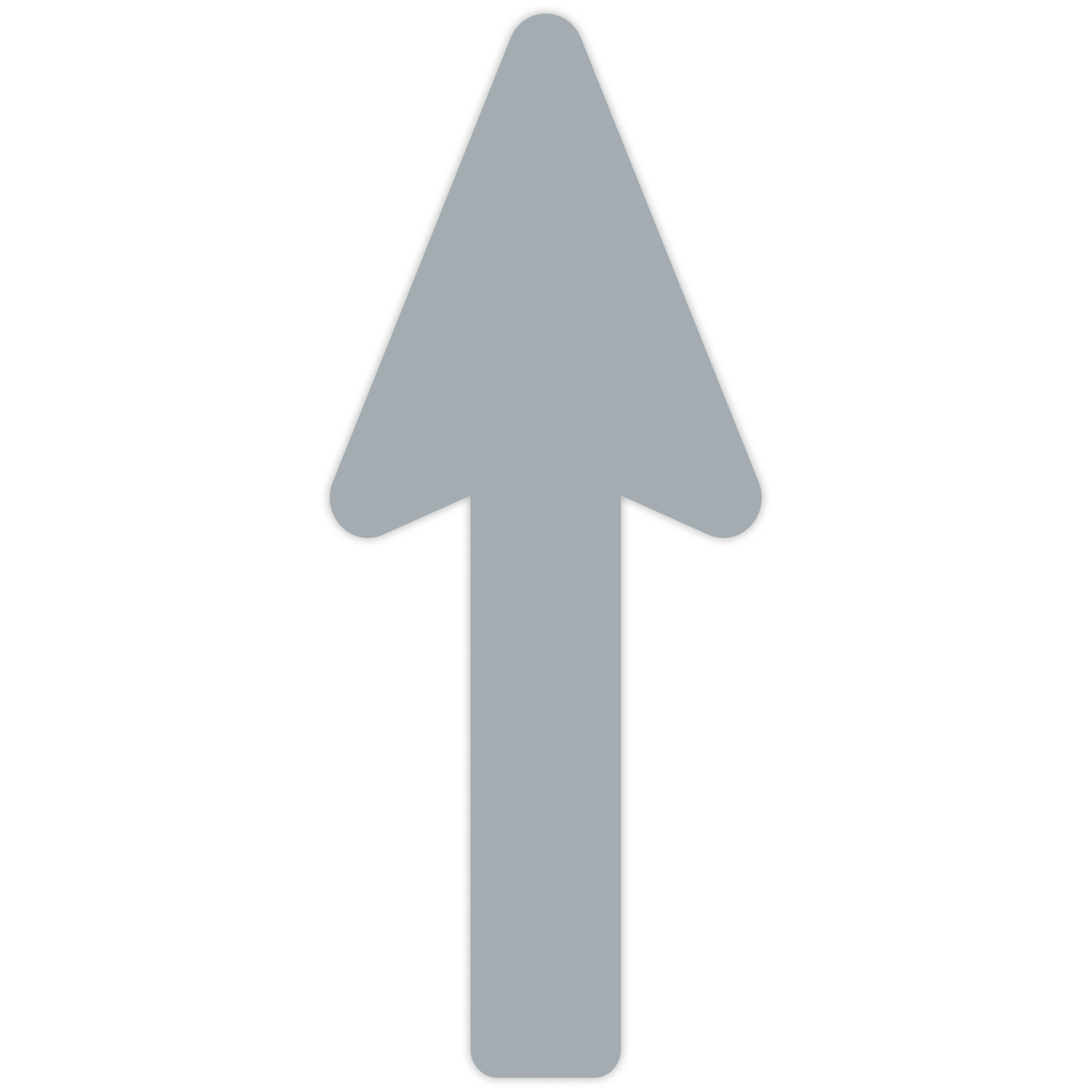 Zwei graue Fußbodenaufkleber Pfeile, Richtungsweiser, 400x160 mm, für Orientierung auf Böden, von aufkleberdrucker.de