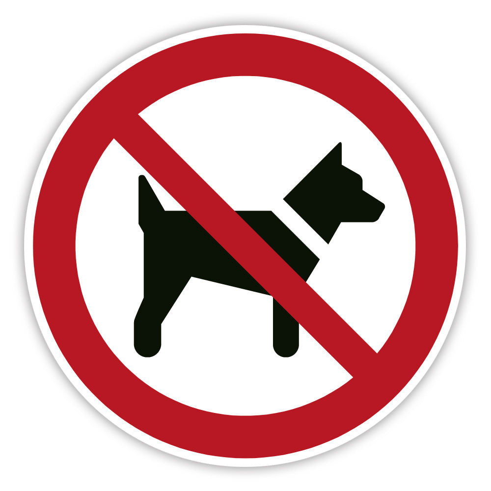 Verbotschild Mitführen von Hunden verboten